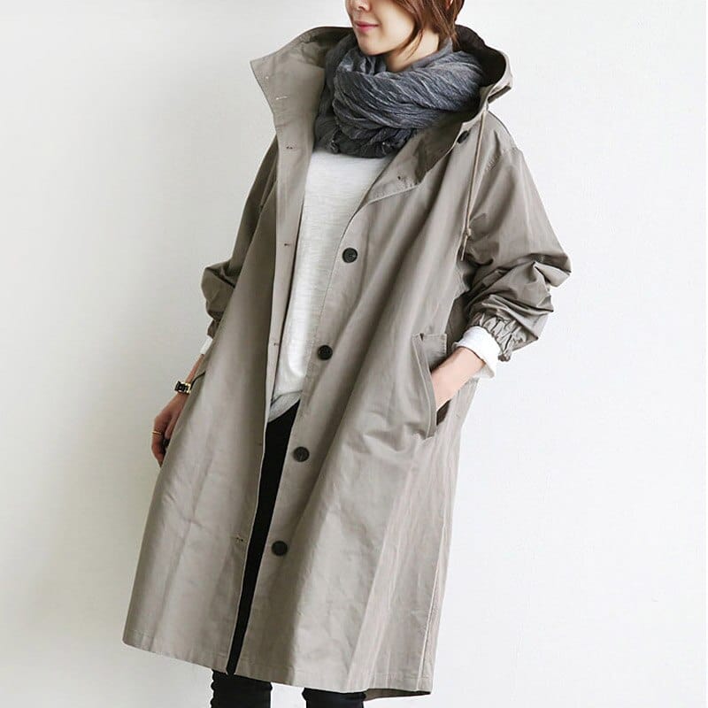 Andréa - Elegant Waterproof Trench Coat