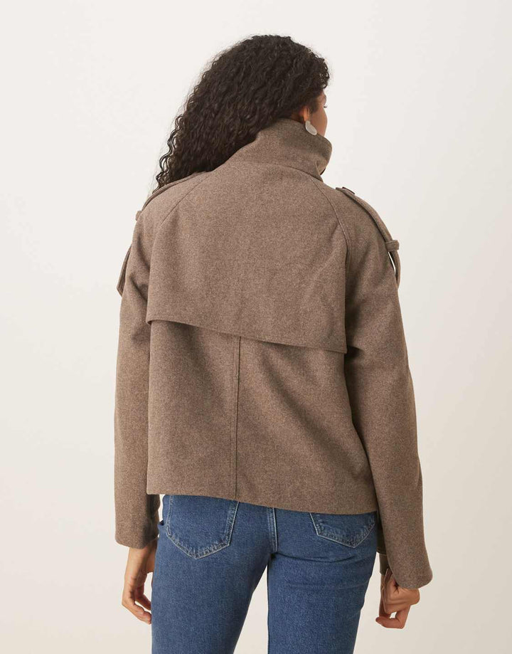 Rimi Citylight Cropped Trench Coat - Elena Harper