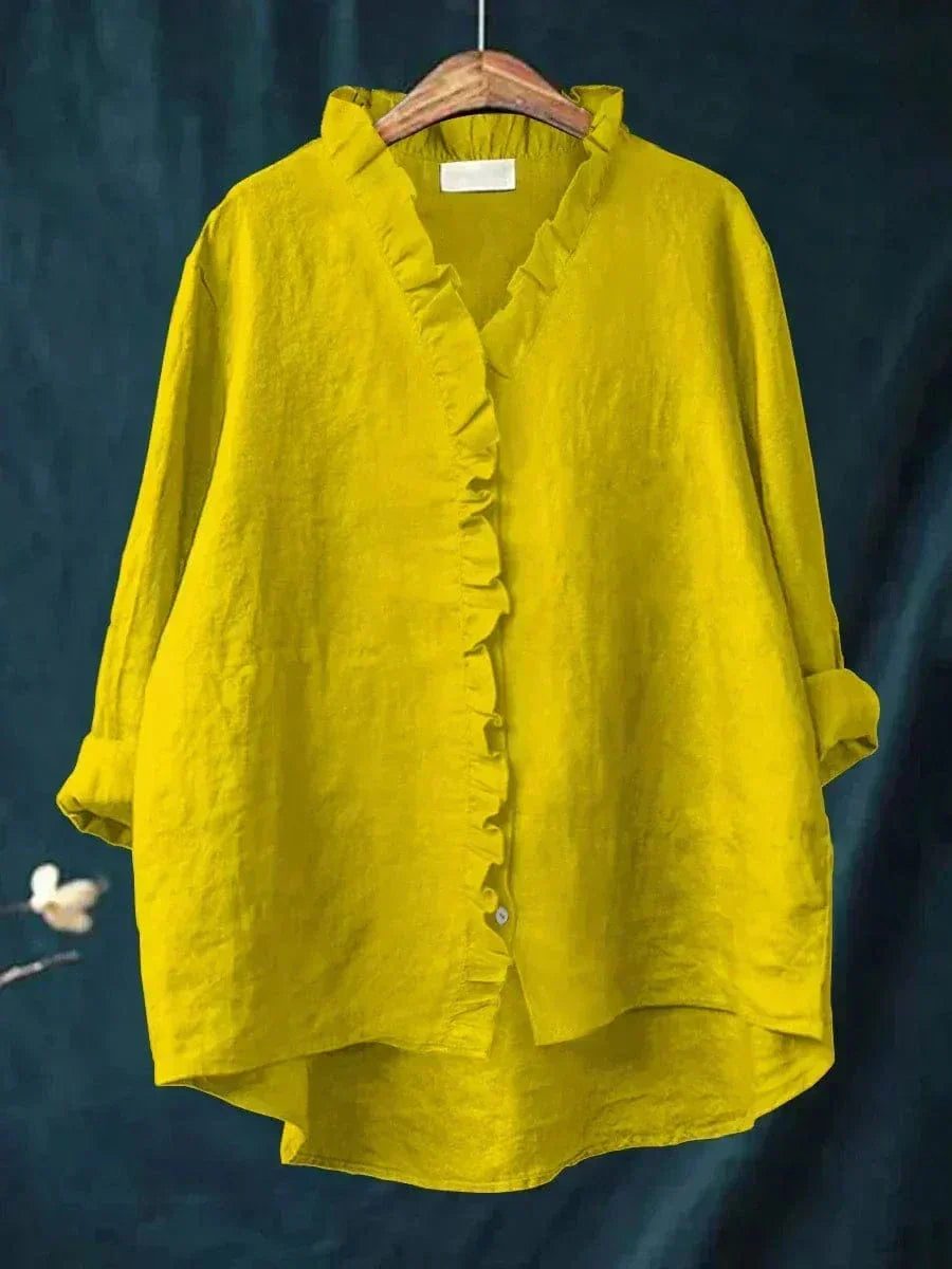 Ava Elegant Breezy Summer Blouse - Elena Harper