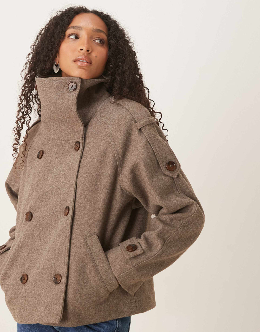 Rimi Citylight Cropped Trench Coat - Elena Harper
