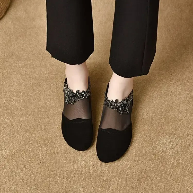 Luna Elegant High Heels, Airy Mesh Sole, Soft Comfort., view 5 - Elena Harper