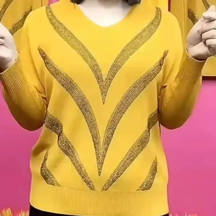 Amycha Loose-fitting, warm knitted sweater with stretch, view 7 - Elena Harper