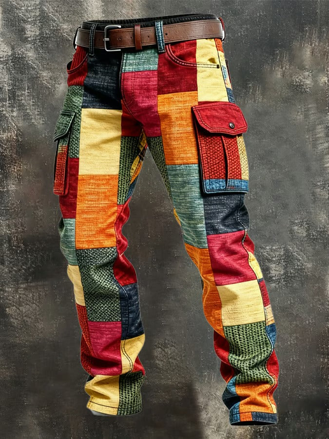 Noa Patchwork Cargo Pants - Elena Harper