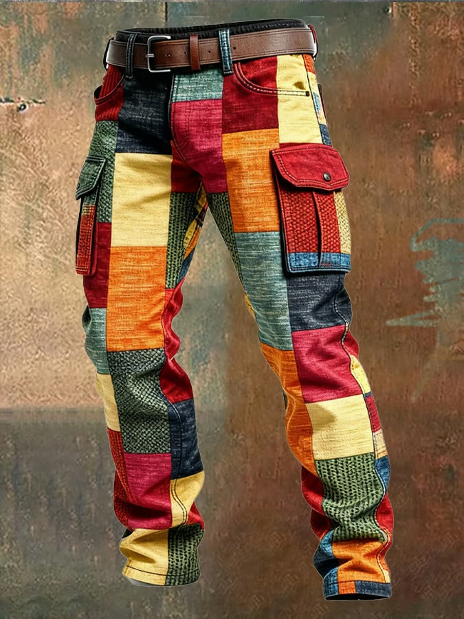 Noa Patchwork Cargo Pants - Elena Harper
