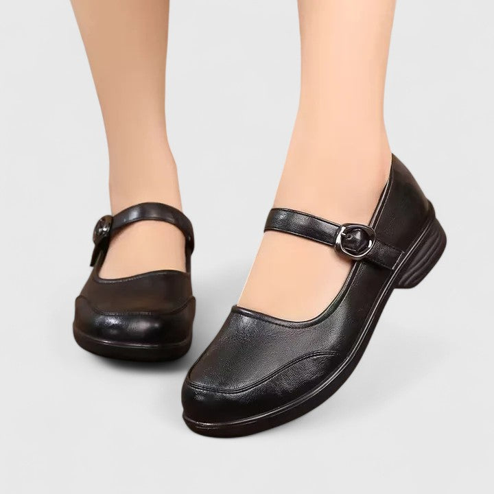 Raisa | Classic Spring Shoes with Buckle and Low Heel for Women