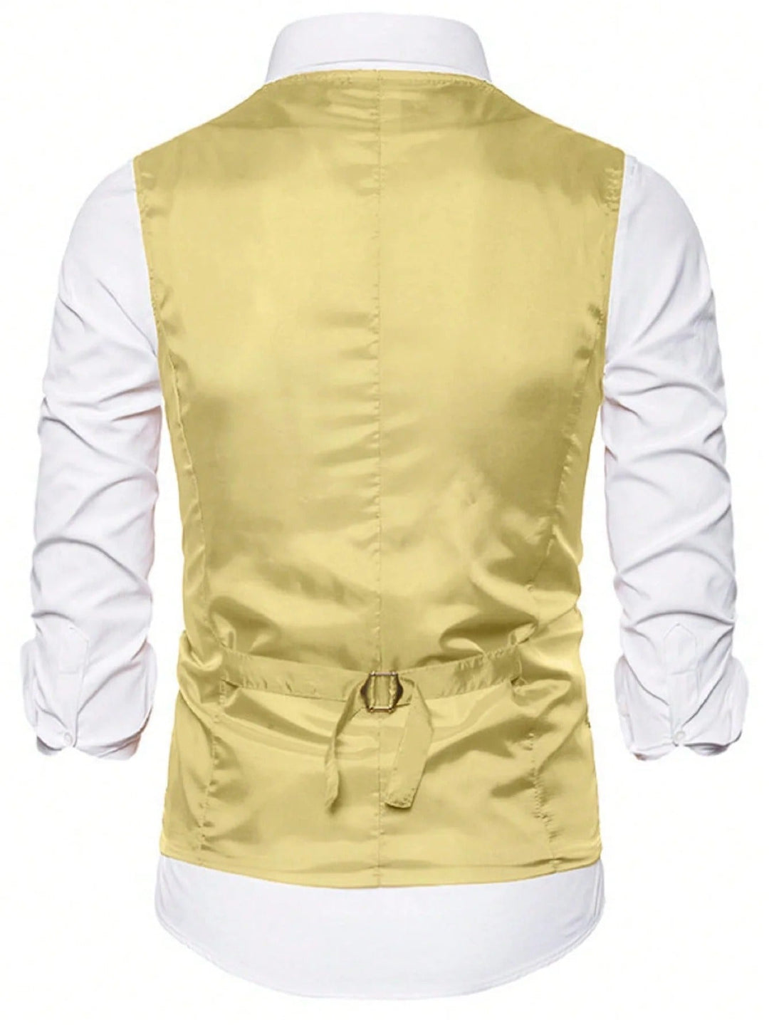 Glitter Waistcoat with Button Closure for Men