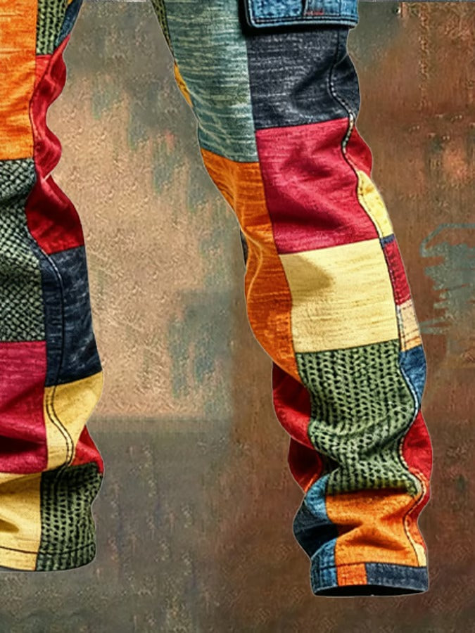 Noa Patchwork Cargo Pants - Elena Harper