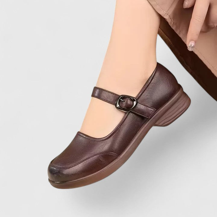 Raisa | Classic Spring Shoes with Buckle and Low Heel for Women