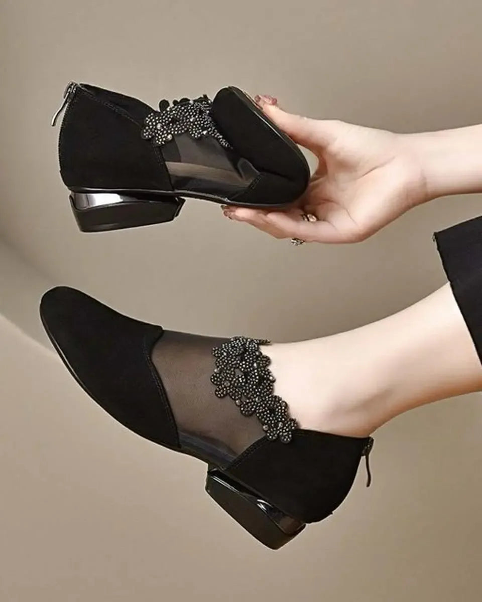 Luna Elegant High Heels, Airy Mesh Sole, Soft Comfort., view 10 - Elena Harper