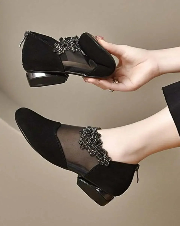 Luna Elegant High Heels, Airy Mesh Sole, Soft Comfort., view 10 - Elena Harper