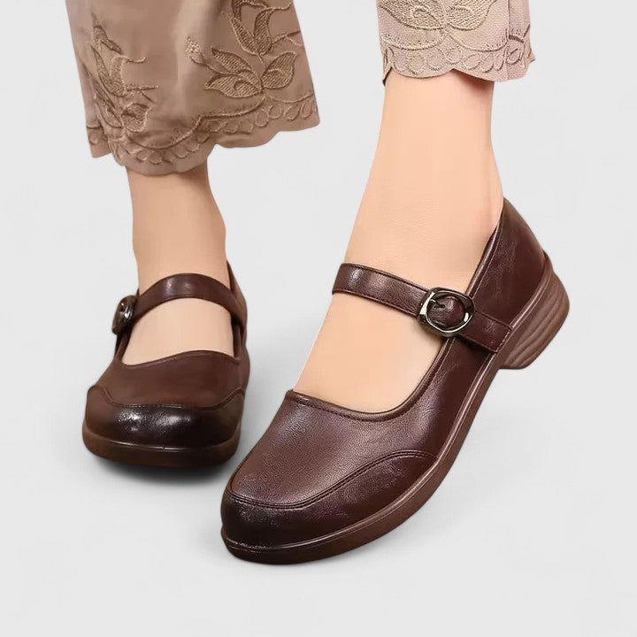 Raisa | Classic Spring Shoes with Buckle and Low Heel for Women