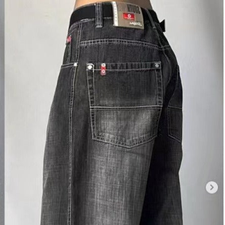 Isandro - Unisex Retro Baggy Cargo Jeans