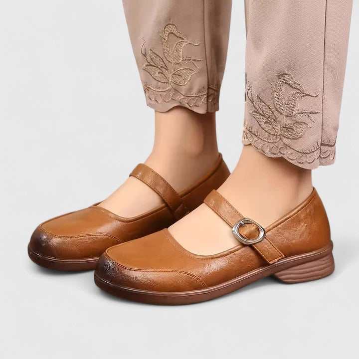 Raisa | Classic Spring Shoes with Buckle and Low Heel for Women