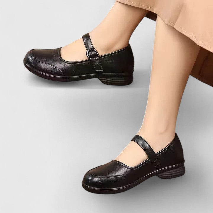 Raisa | Classic Spring Shoes with Buckle and Low Heel for Women