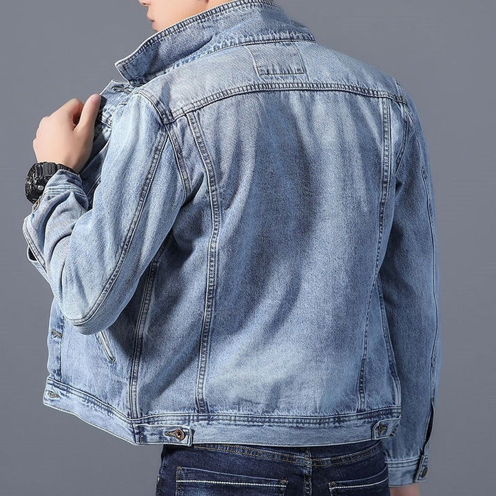 Classic Men's Denim Jacket with Front Pockets - Byron