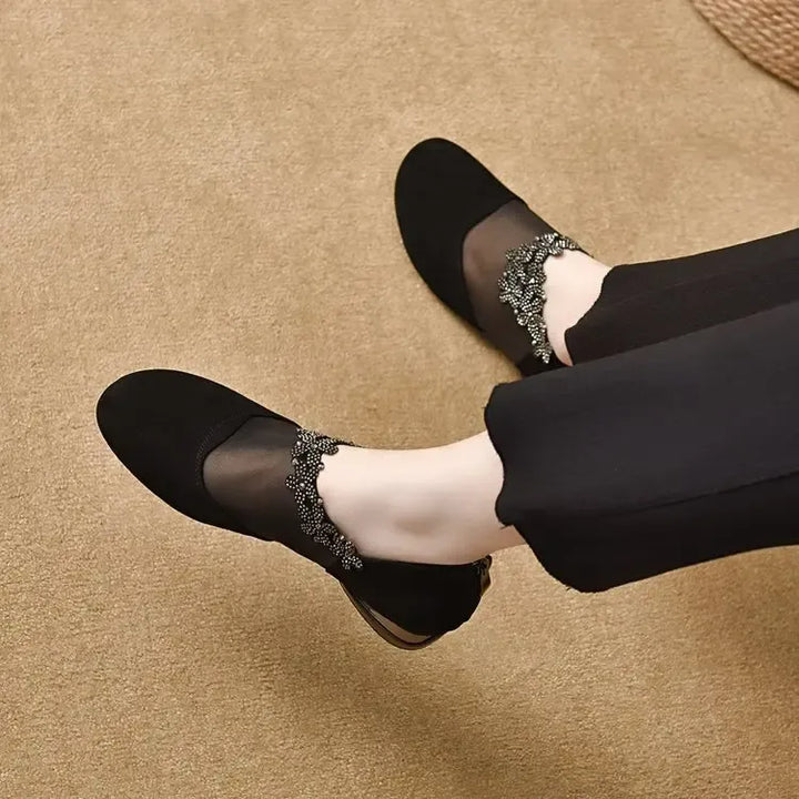 Luna Elegant High Heels, Airy Mesh Sole, Soft Comfort. - Elena Harper