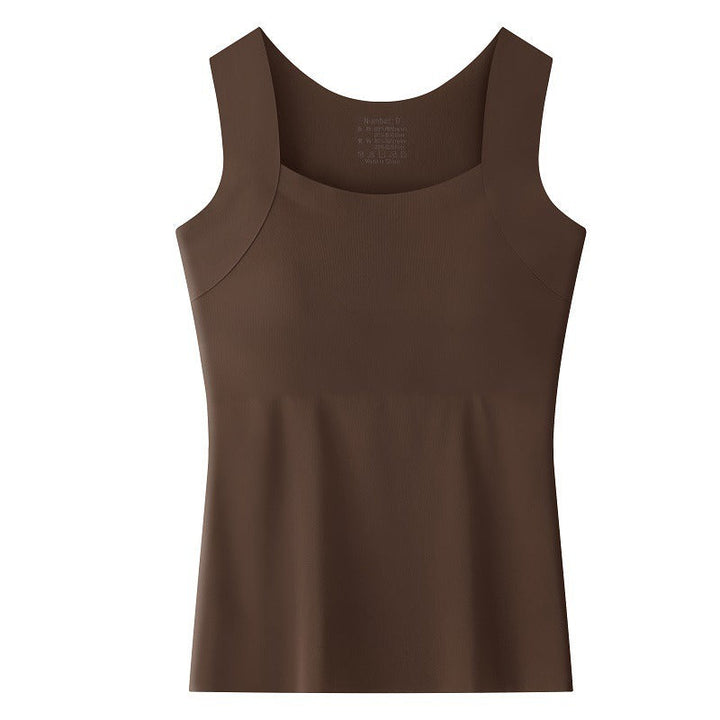 Ladies Tank Top with Built-in Bra - Soft and Comfortable Basic