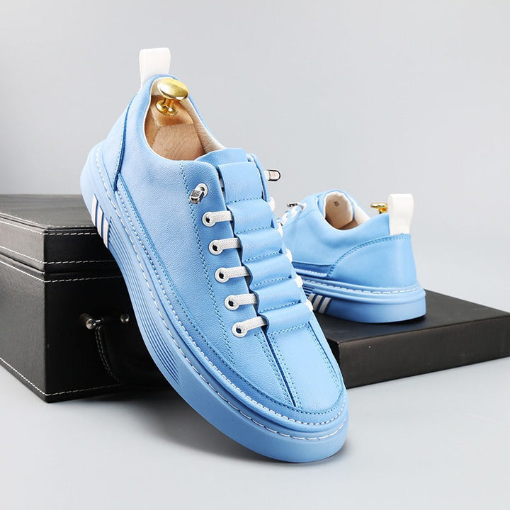 Casual men's sneakers with padded design and metallic laces - Aurélien