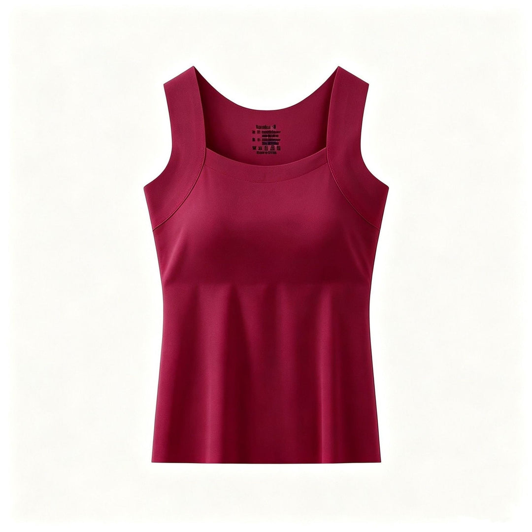 Ladies Tank Top with Built-in Bra - Soft and Comfortable Basic