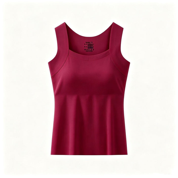 Ladies Tank Top with Built-in Bra - Soft and Comfortable Basic