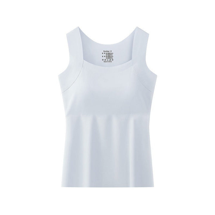 Ladies Tank Top with Built-in Bra - Soft and Comfortable Basic