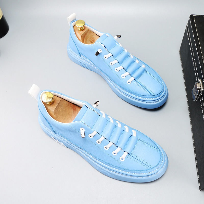 Casual men's sneakers with padded design and metallic laces - Aurélien