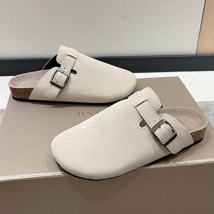 Men's Slippers with Buckle and Anatomical Footbed
