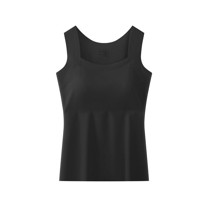 Ladies Tank Top with Built-in Bra - Soft and Comfortable Basic