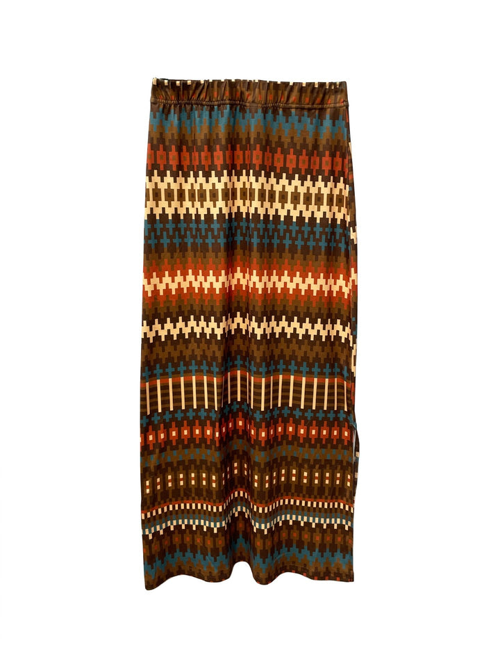 Printed Midi Skirt for Women - Malvien