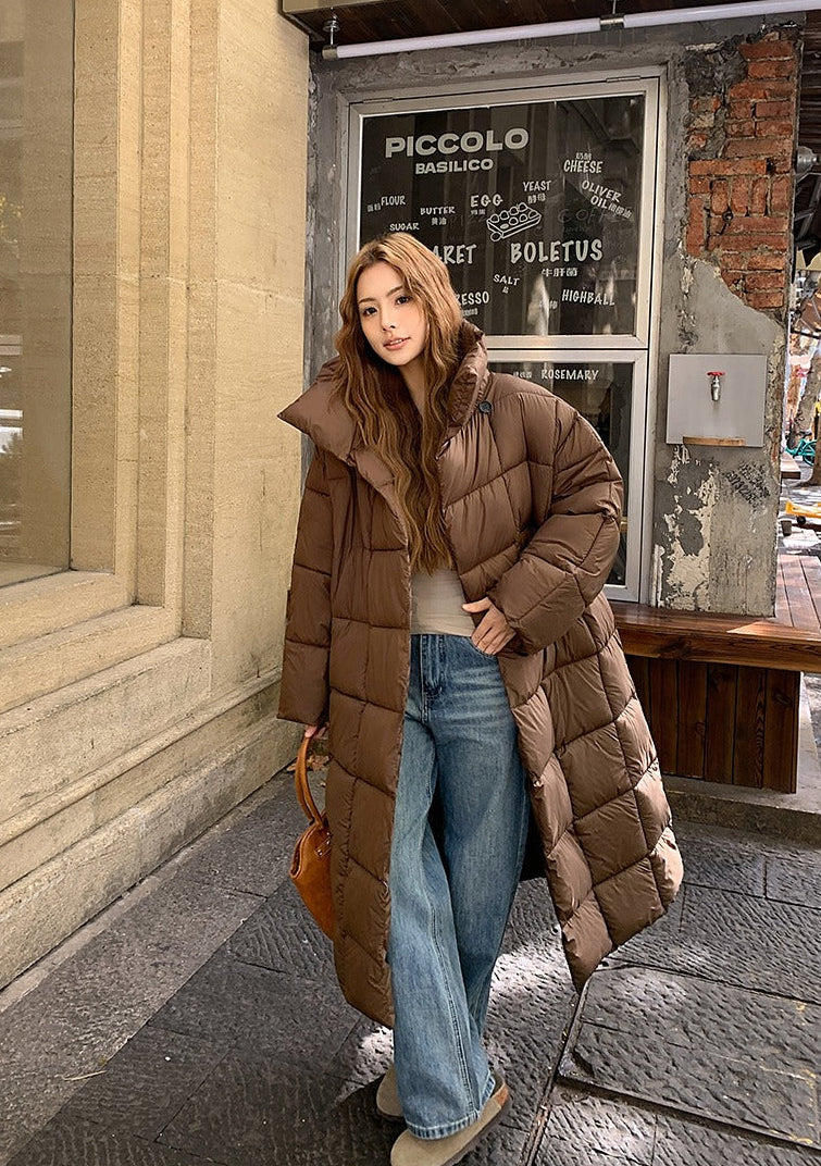 Ladies Elegant Long Winter Coat Warmly Lined, Black, Ideal for Cold Seasons and Casual Outfits, view 2 - Elena Harper