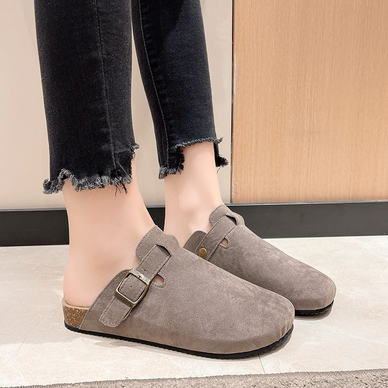 Men's Slippers with Buckle and Anatomical Footbed