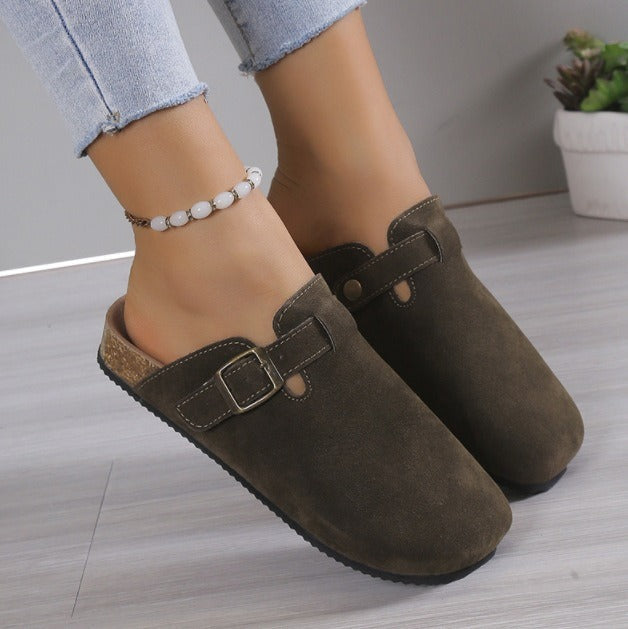 Men's Slippers with Buckle and Anatomical Footbed