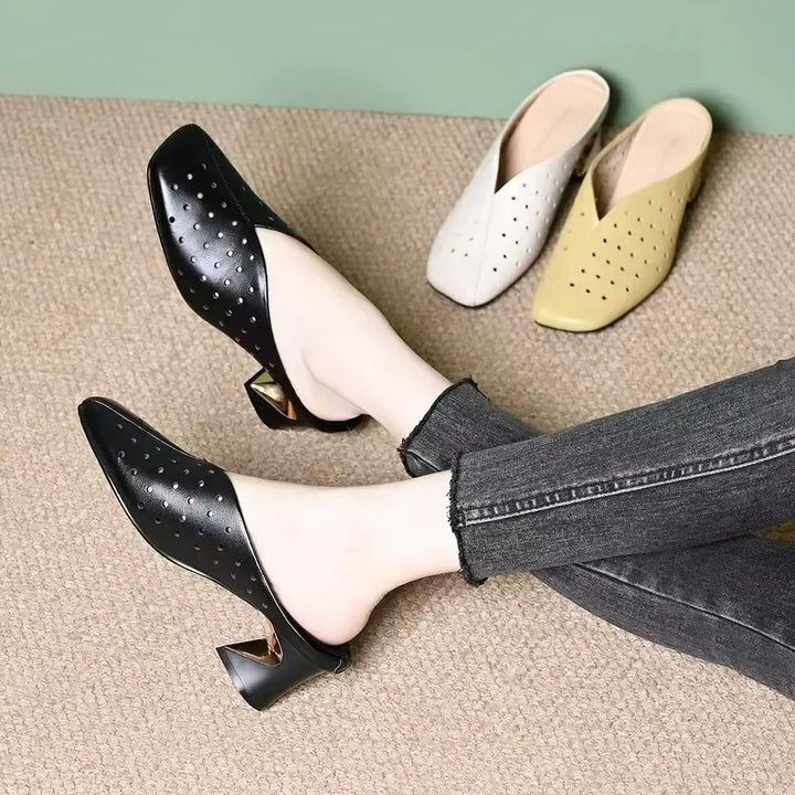 Lina trendy sandals with a stable, hollow heel, view 5 - Elena Harper