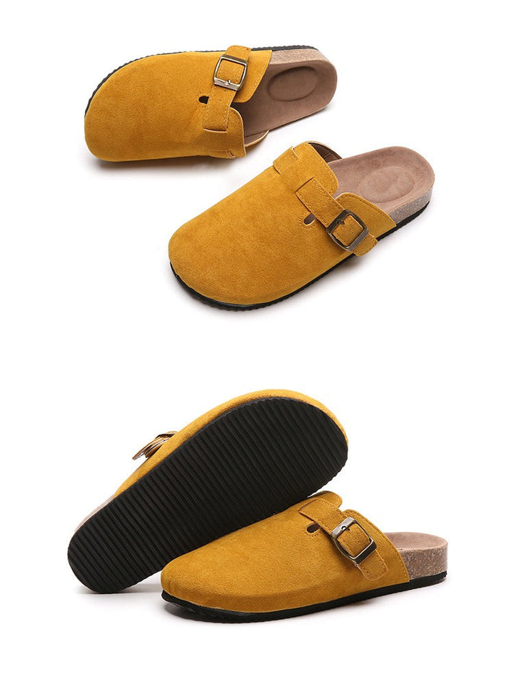 Men's Slippers with Buckle and Anatomical Footbed
