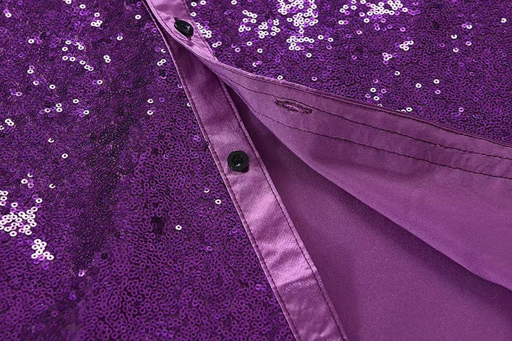 Satin Glitter Shirt for Men