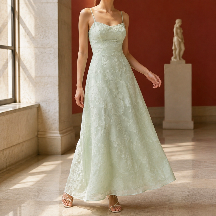 Fabienne Textured Maxi Dress - Elena Harper