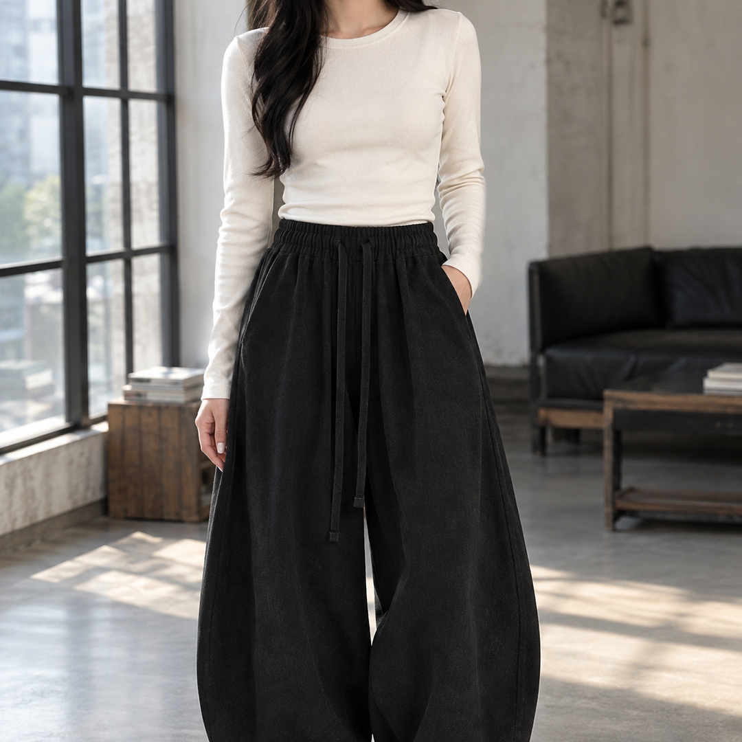 Women's Balloon Leg Drawstring Trousers – Bianca-Jade