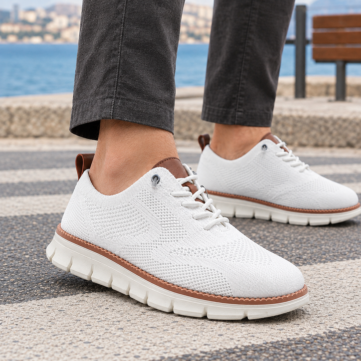 Fermo-Siena Knit Sneakers, view 2 - Elena Harper