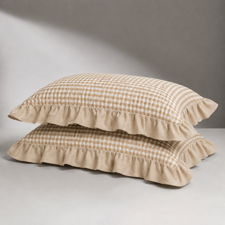 Evermere Ruffled Pillowcase, view 2 - Elena Harper