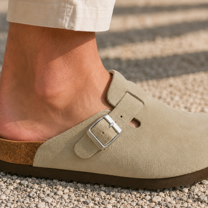 Barletta Buckle Clogs, view 2 - Elena Harper