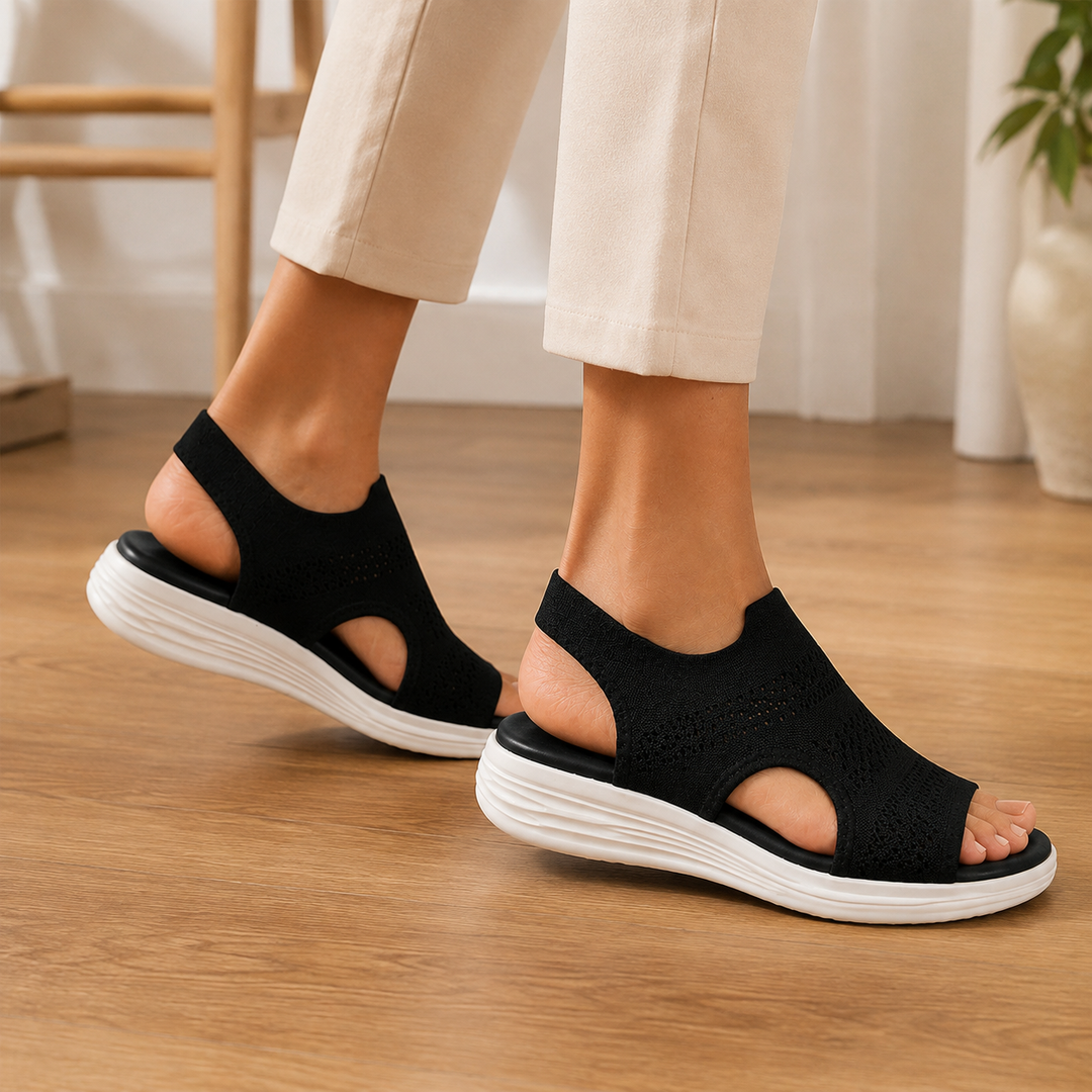 Fabbri Platform Sandals, view 2 - Elena Harper