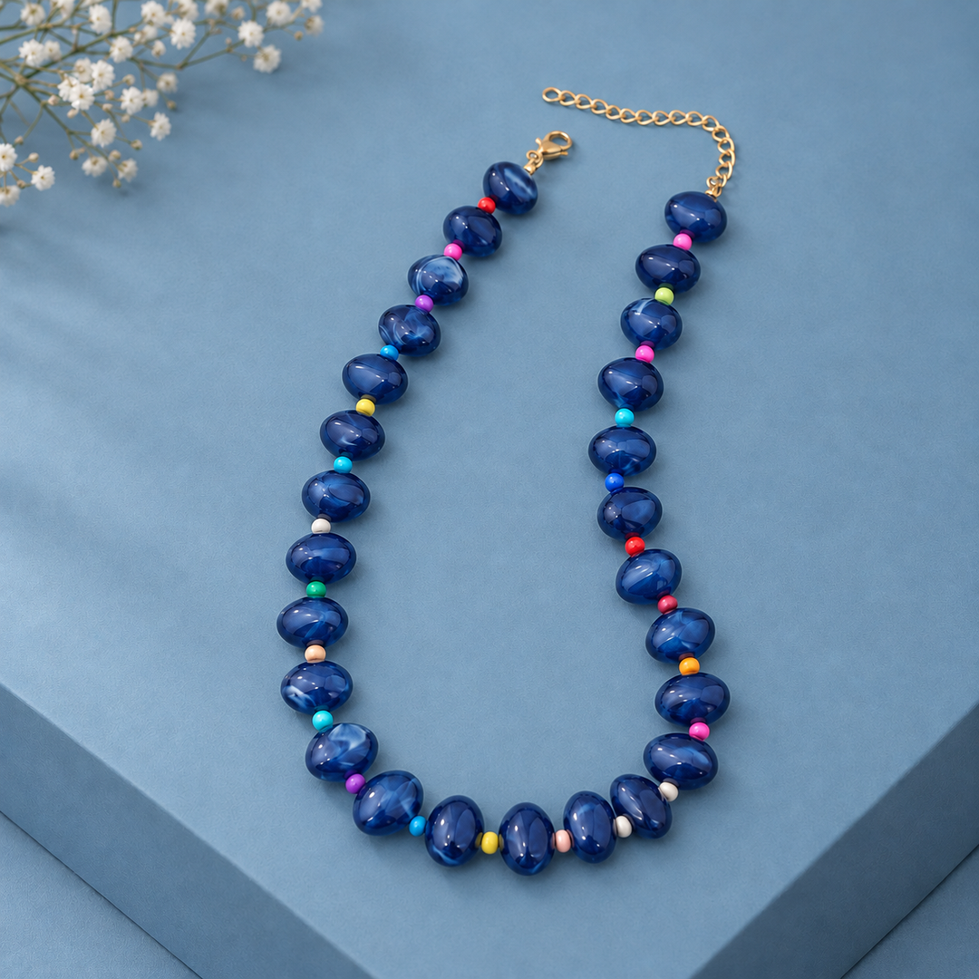 Bancroft Geometric Bead Necklace