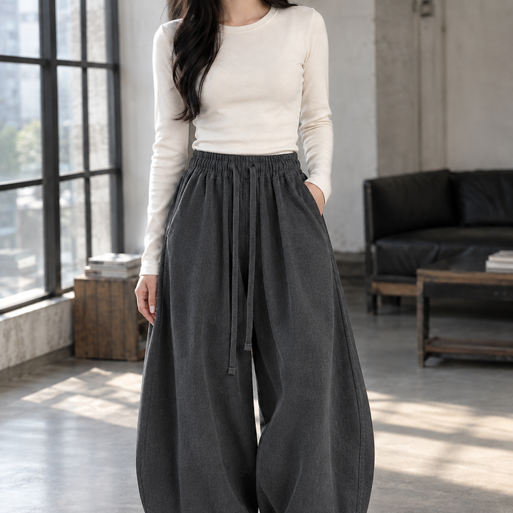 Women's Balloon Leg Drawstring Trousers – Bianca-Jade