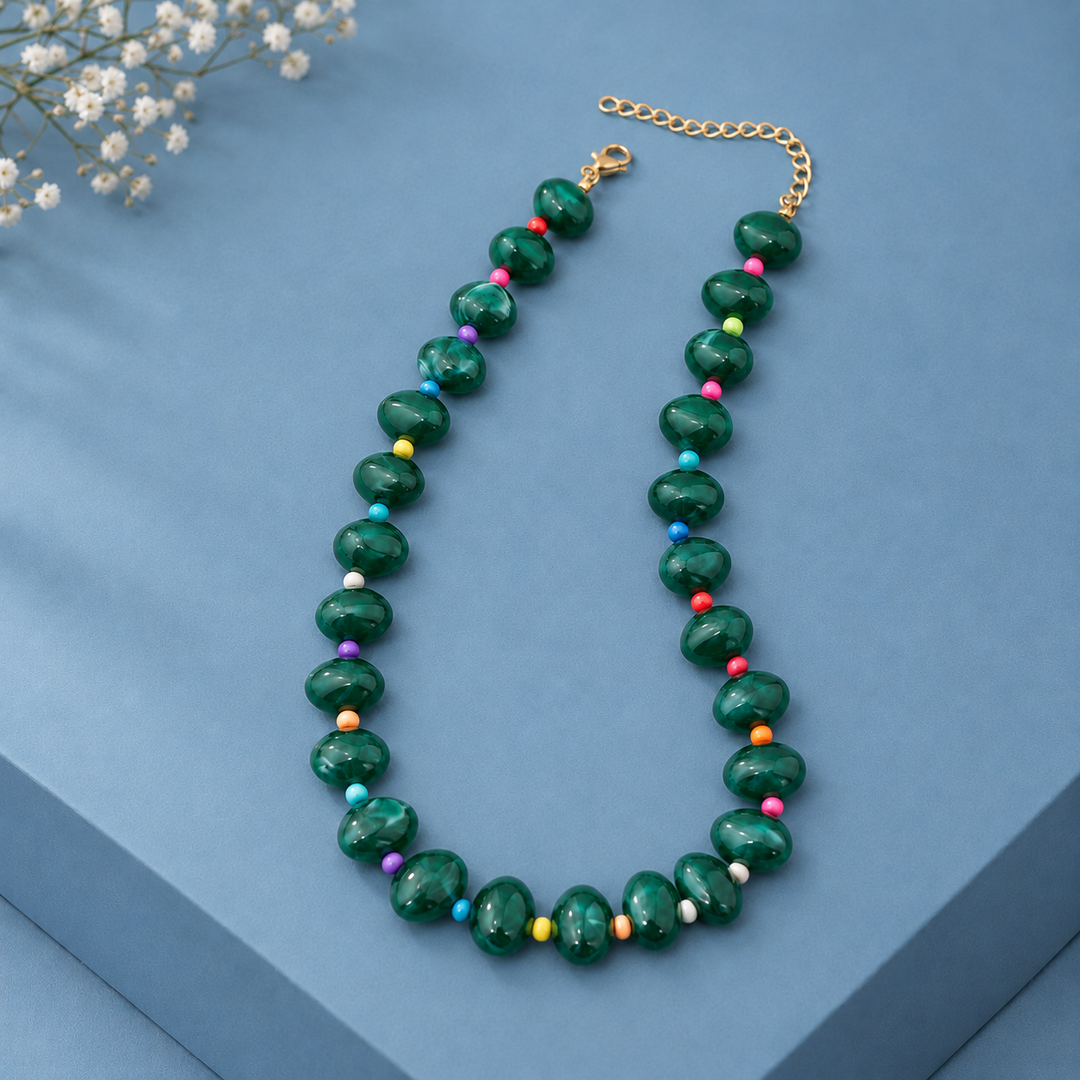 Bancroft Geometric Bead Necklace