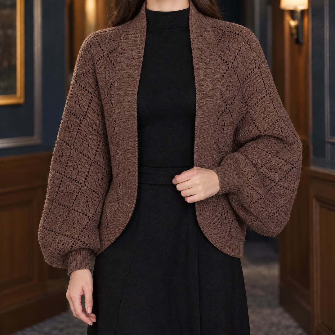 Ancelin-Faye Openwork Cardigan