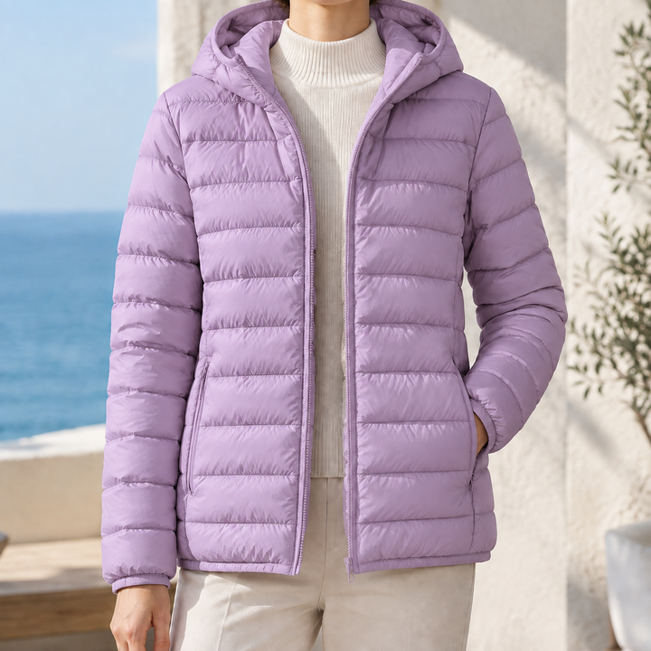 Women's Hooded Lightweight Puffer Jacket Wensley, view 4 - Elena Harper