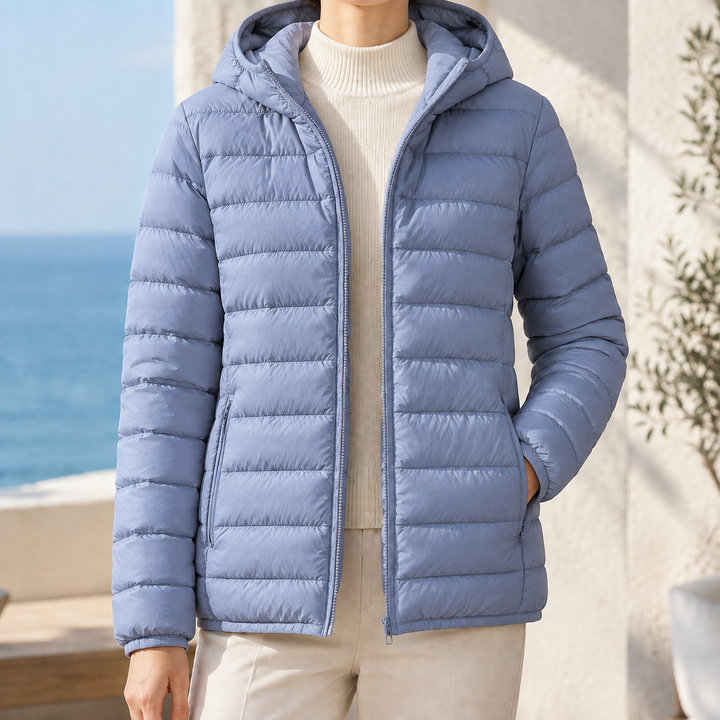 Women's Hooded Lightweight Puffer Jacket Wensley, view 5 - Elena Harper