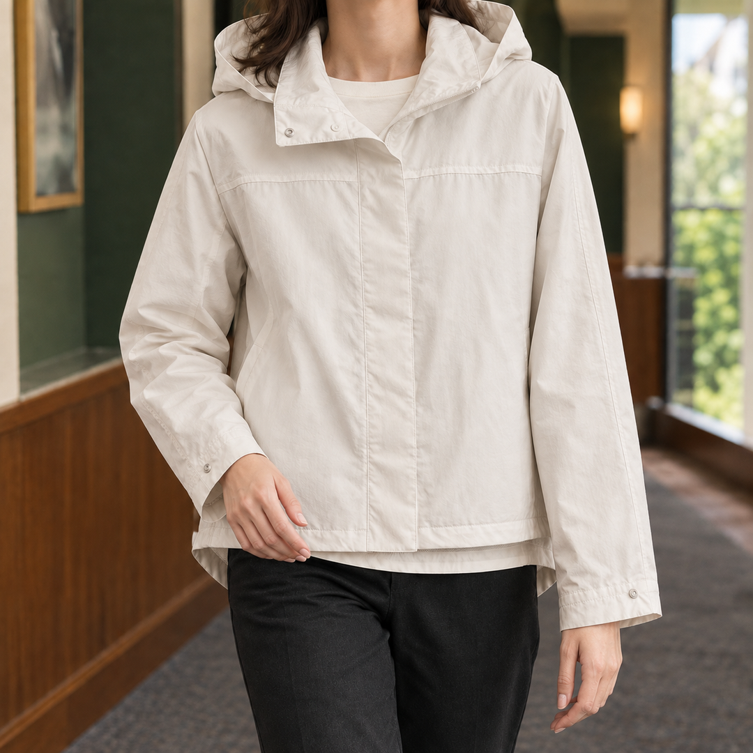 Women's Lightweight Hooded Cotton-Blend Jacket – Uppingham