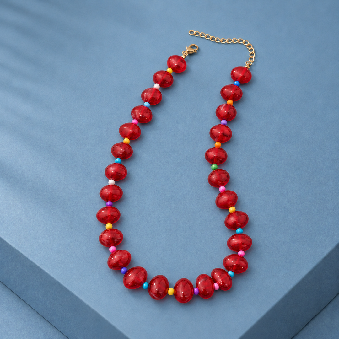 Bancroft Geometric Bead Necklace