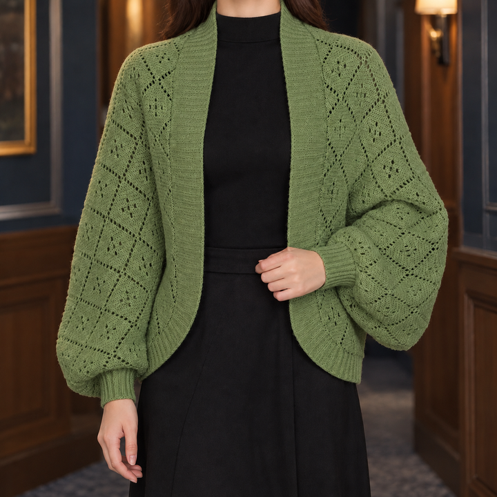 Ancelin-Faye Openwork Cardigan